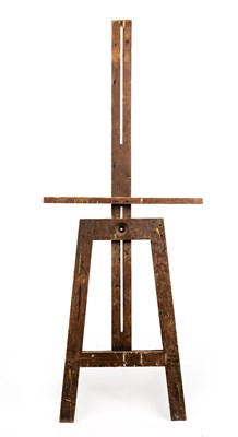 Lot 598 - An old pine artist's easel   Prov: Formerly...