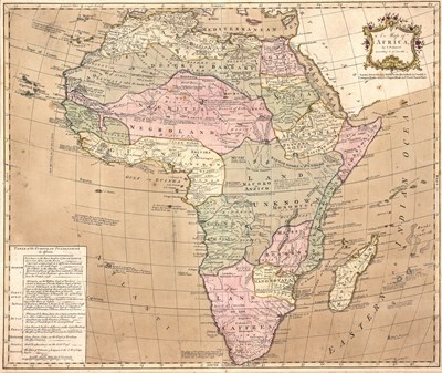 Lot 98 - Jean Palairet (1697-1774) Map of African...
