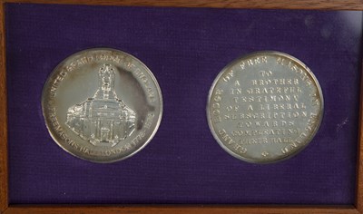 Lot 145 - A collection of Masonic medals to include...