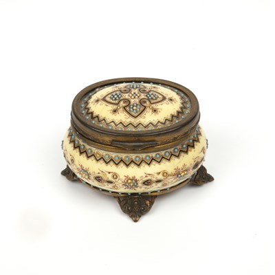 Lot 181 - A 19th century continental porcelain and gilt...