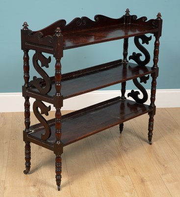 Lot 289 - A 19th century etagere, mahogany, with S...