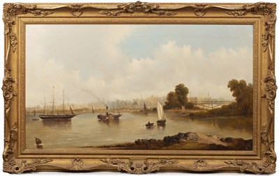 Lot 531 - Alfred H. Vickers (1853-1907) River landscape,...
