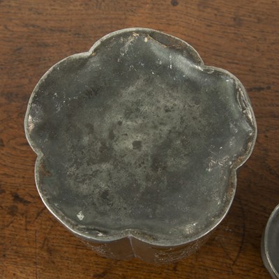 Lot 313 - Paktong tea caddy Chinese, 19th Century of...