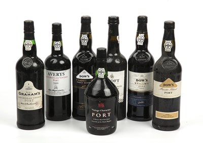 Lot 373 - Seven bottles of port to include three bottles...