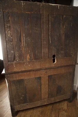 Lot 67 - Walnut cabinet in two parts/meuble à deux...