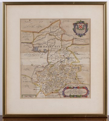 Lot 171 - Coloured map of Cambridgeshire Speede (John)...