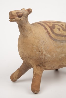 Lot 253 - A pre-Columbian Chancay pottery Llama, 32cm in...