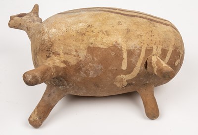 Lot 253 - A pre-Columbian Chancay pottery Llama, 32cm in...