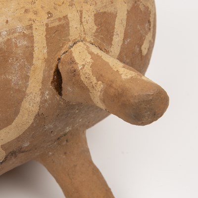 Lot 253 - A pre-Columbian Chancay pottery Llama, 32cm in...