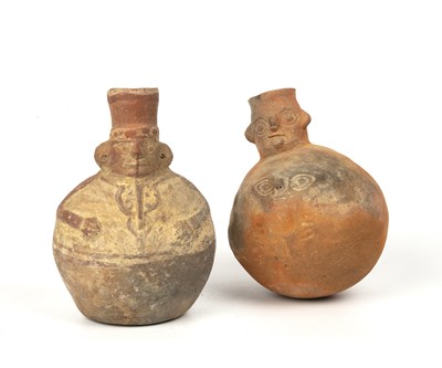 Lot 250 - Two pre-Columbian pottery vessels, one with a...