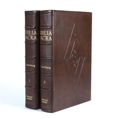 Lot 424 - Pageant Books. A facsimile of the Gutenberg...