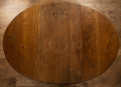 Lot 51 - Oak gateleg/drop leaf table 19th Century,...