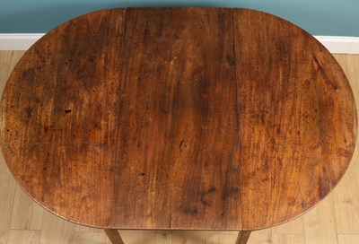 Lot 495 - A Georgian mahogany D-end dining table
