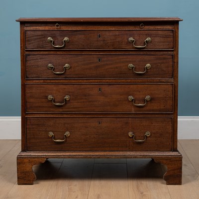 Lot 385 - A small sized Georgian mahogany chest