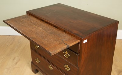 Lot 209 - A 19th century mahogany caddy topped chest of drawers