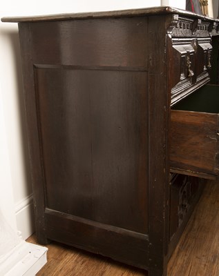 Lot 96 - Moulded front dresser 17th/18th Century,...