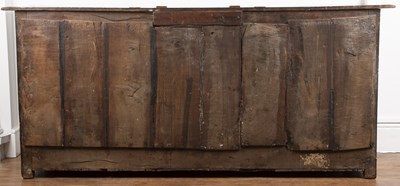 Lot 96 - Moulded front dresser 17th/18th Century,...