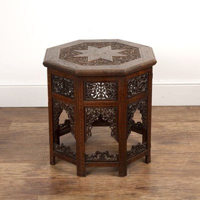 Lot 53 - Octagonal occasional table Indian, circa 1900,...