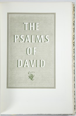 Lot 439 - Rampant Lions Press. 'The Psalms of David'....