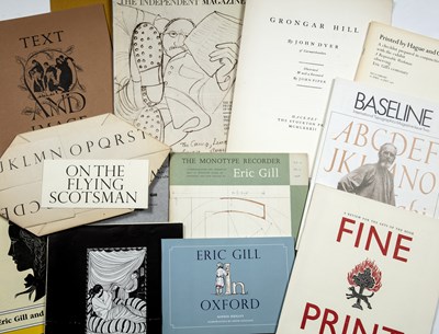 Lot 488 - Eric (Gill). A bundle of pamphlets, news...