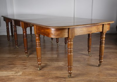 Lot 24 - Mahogany D-end dining table 19th Century, with...