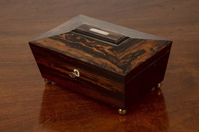 Lot 282 - Coromandel sewing box 19th Century, of...