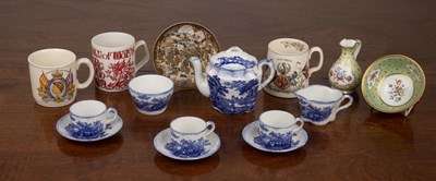 Lot 259 - Group of china including a part blue and white...