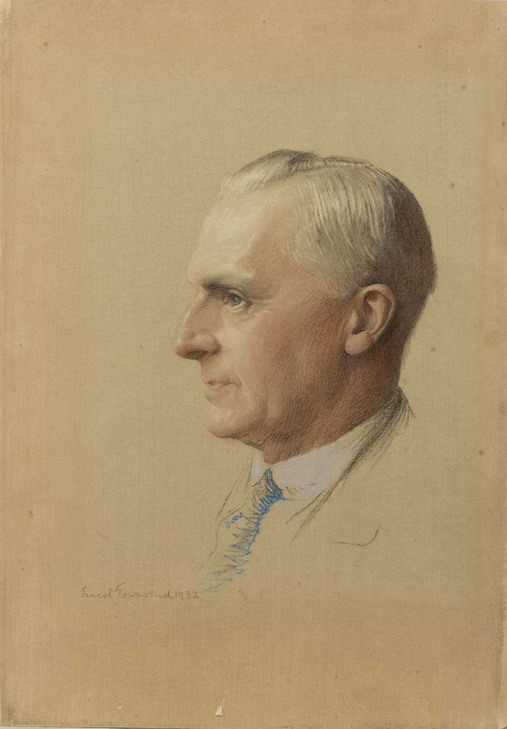 Lot 572 - Ernest Townsend (1880-1944) Head and shoulders...