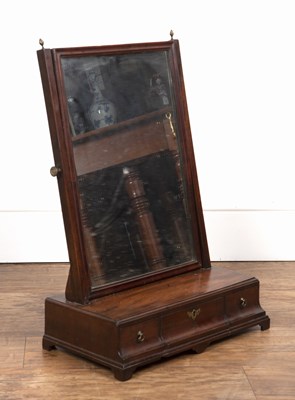 Lot 112 - Mahogany dressing table mirror 19th Century,...