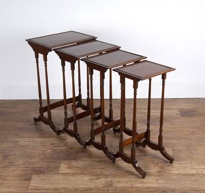 Lot 104 - Quartetto of mahogany occasional tables late...