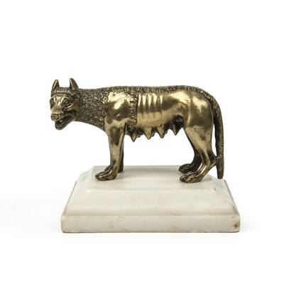 Lot 301 - A 19th century Italian Grand Tour gilt model...