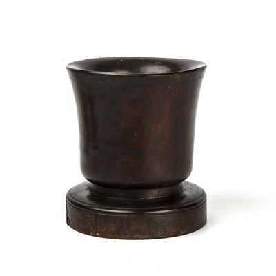 Lot 316 - A 17th or 18th century lignum vitae mortar...