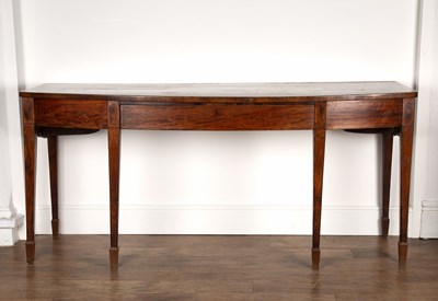 Lot 105 - Large mahogany serving table George III, with...