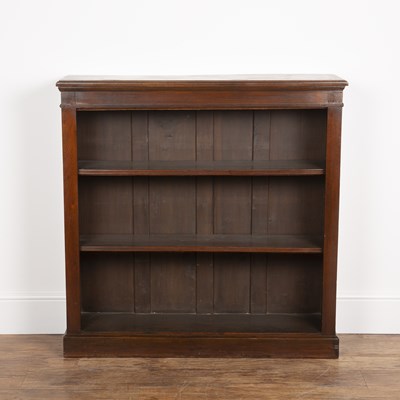 Lot 109 - Mahogany open front bookcase circa 1900,...