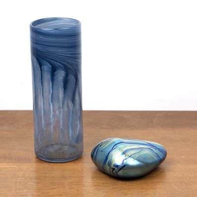 Lot 354 - Siddy Langley (b.1955) studio glass iridescent...