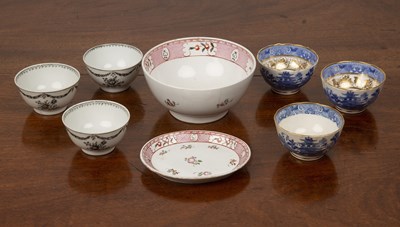 Lot 300 - Group of porcelain including three Chinese...