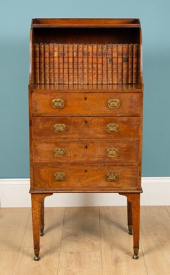 Lot 589 - A Regency mahogany library writing cabinet