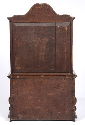 Lot 31 - A late 18th Century Dutch apprentice cabinet...