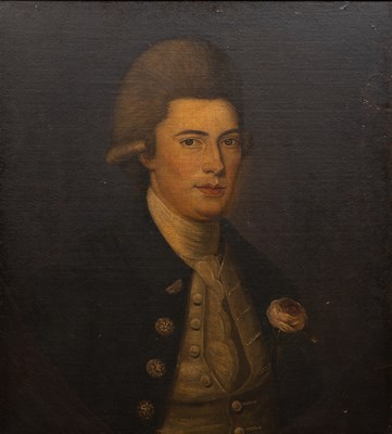 Lot 525 - 18th century school, portrait of a gentleman