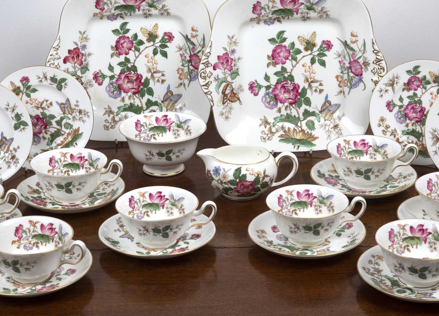 Lot 321 - Wedgwood Charnwood pattern tea set to include...