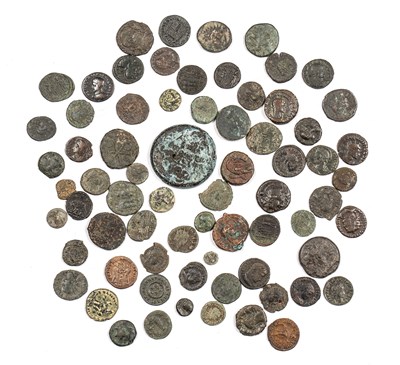 Lot 213 - Ancient coinage to include a Gallienus square...