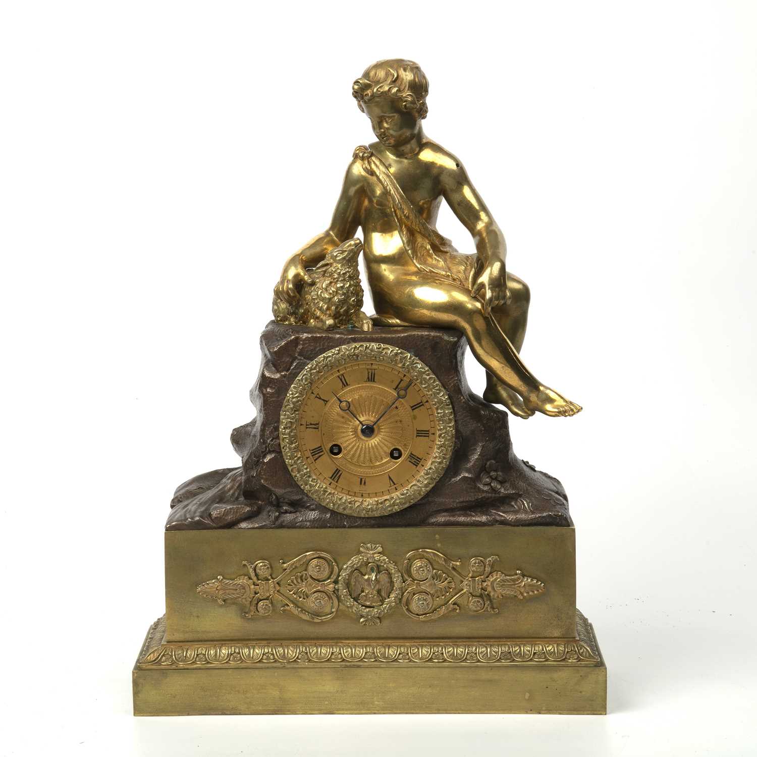 Lot 17 - A 19th century French bronze and gilt metal...