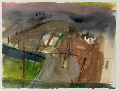 Lot 191 - Barbara Rae (b.1943) Tuscan Fields signed...