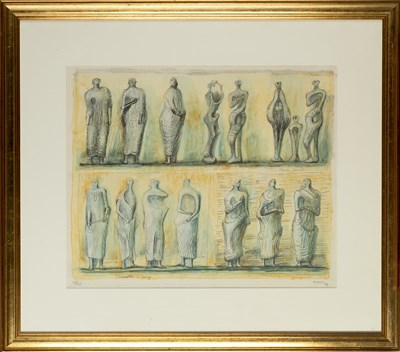 Lot 181 - Henry Moore (1898-1986) Standing Figures, 1949...