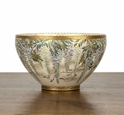 Lot 506 - Satsuma bowl Japanese, Meiji period decorated...