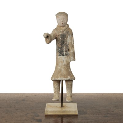 Lot 84 - Pottery funerary figure Chinese, probably Tang...