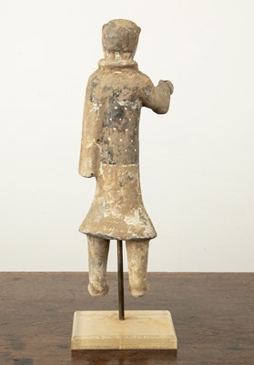 Lot 84 - Pottery funerary figure Chinese, probably Tang...