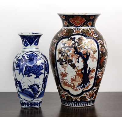 Lot 375 - Imari large baluster vase Japanese, late 19th...