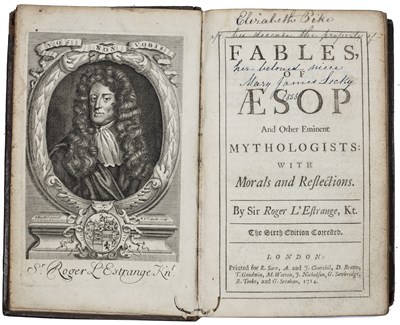 Lot 634 - L'Estrange, (Sir Roger) 'Fables of Aesop and...
