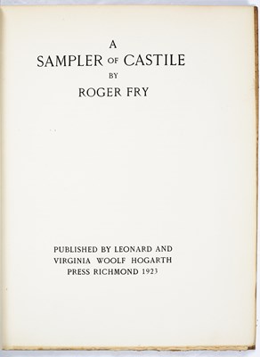 Lot 637 - Hogarth Press: Fry, (Roger) 'A Sampler of...